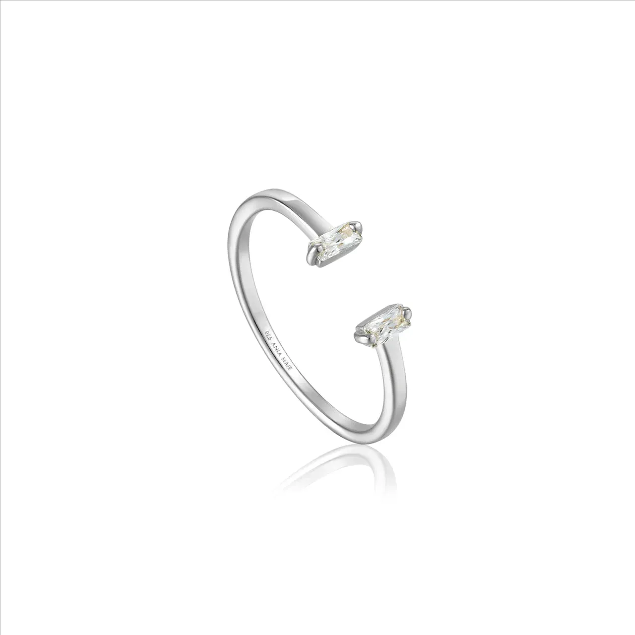 Ania Haie Silver Glow Adjustable Ring