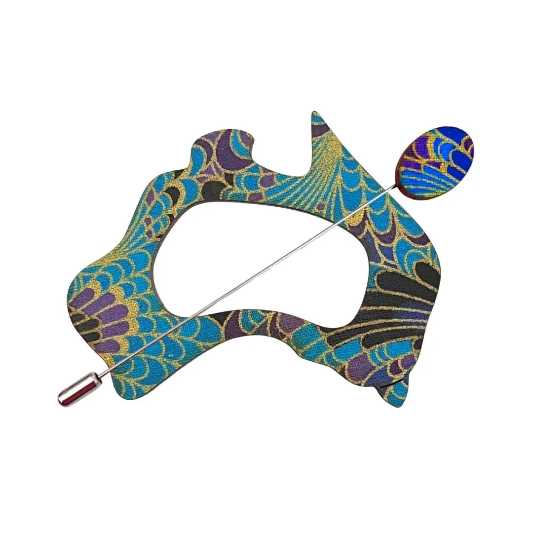 Australia Scarf Pin (5 Colors)