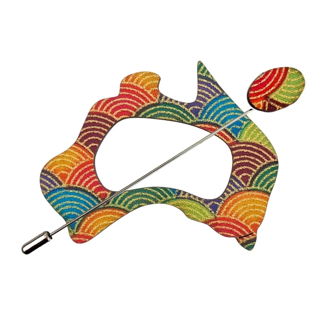 Australia Scarf Pin (5 Colors)