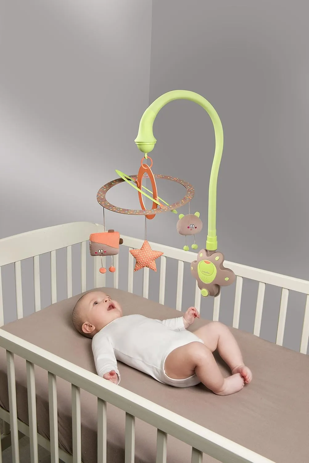Babymoov Starlight Nursery Mobile & Nightlight – Almond / Taupe