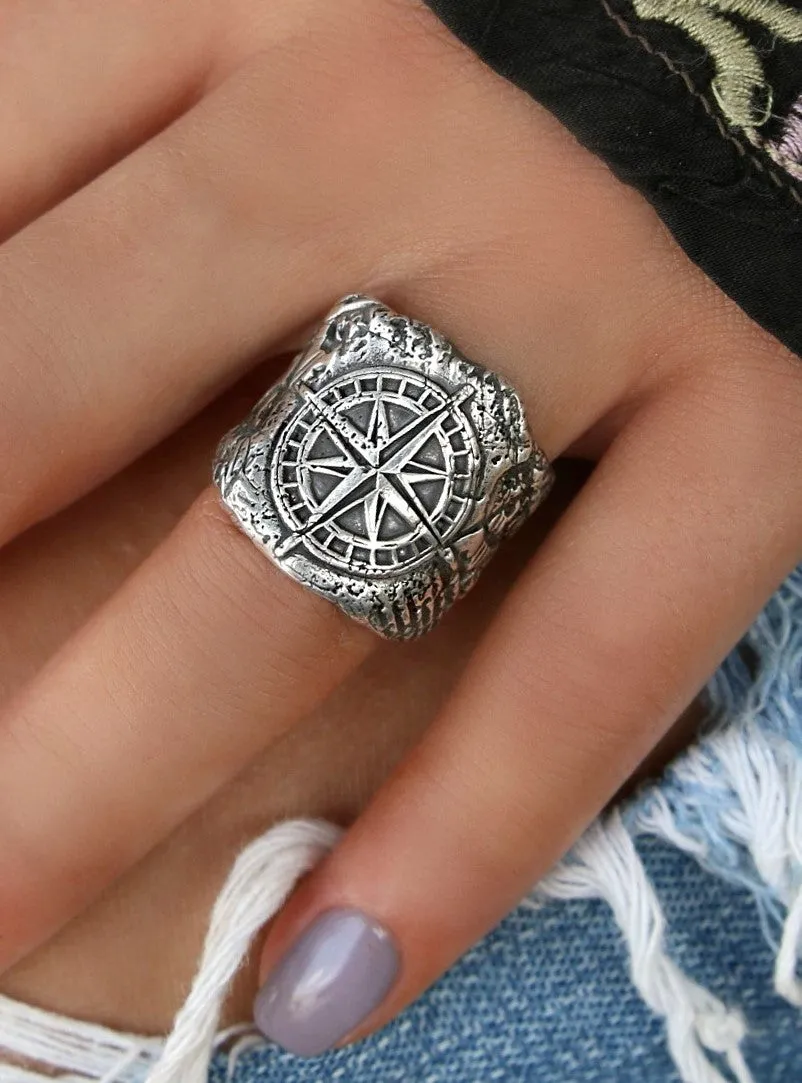 Beach Compass Ring