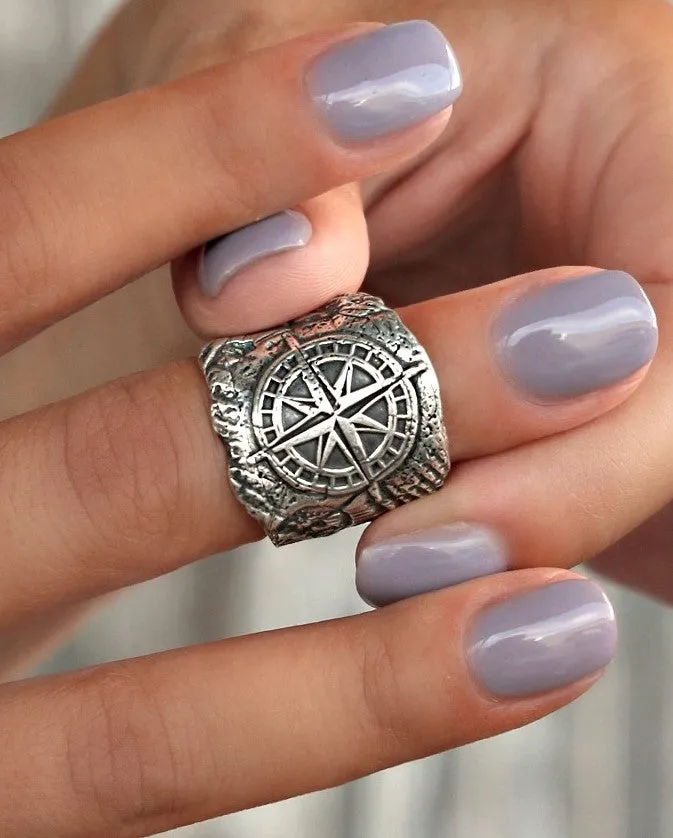 Beach Compass Ring