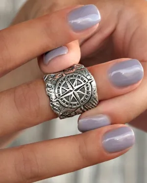 Beach Compass Ring