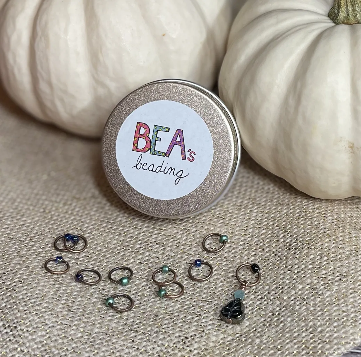 Bea's Beading Sugar Mountain Handmade Snagless Knitting Stitch Markers