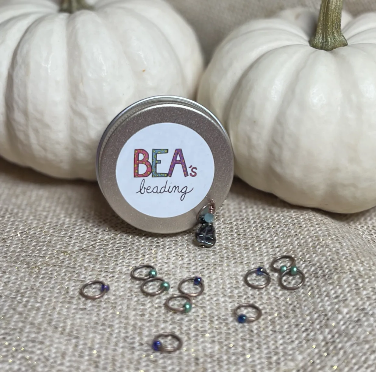 Bea's Beading Sugar Mountain Handmade Snagless Knitting Stitch Markers