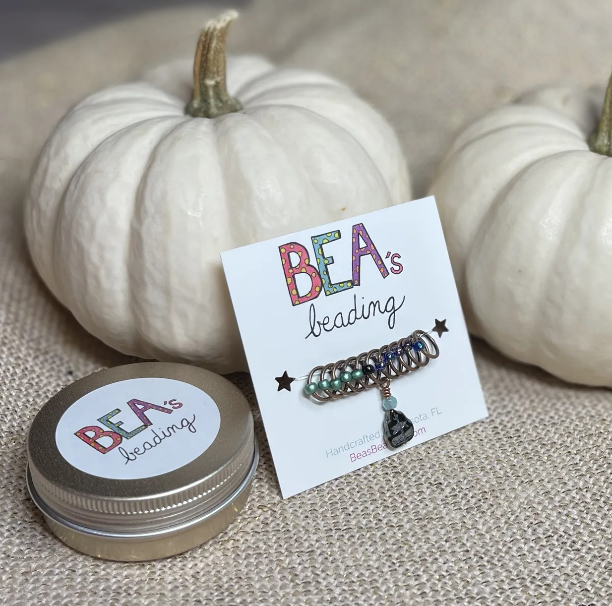 Bea's Beading Sugar Mountain Handmade Snagless Knitting Stitch Markers