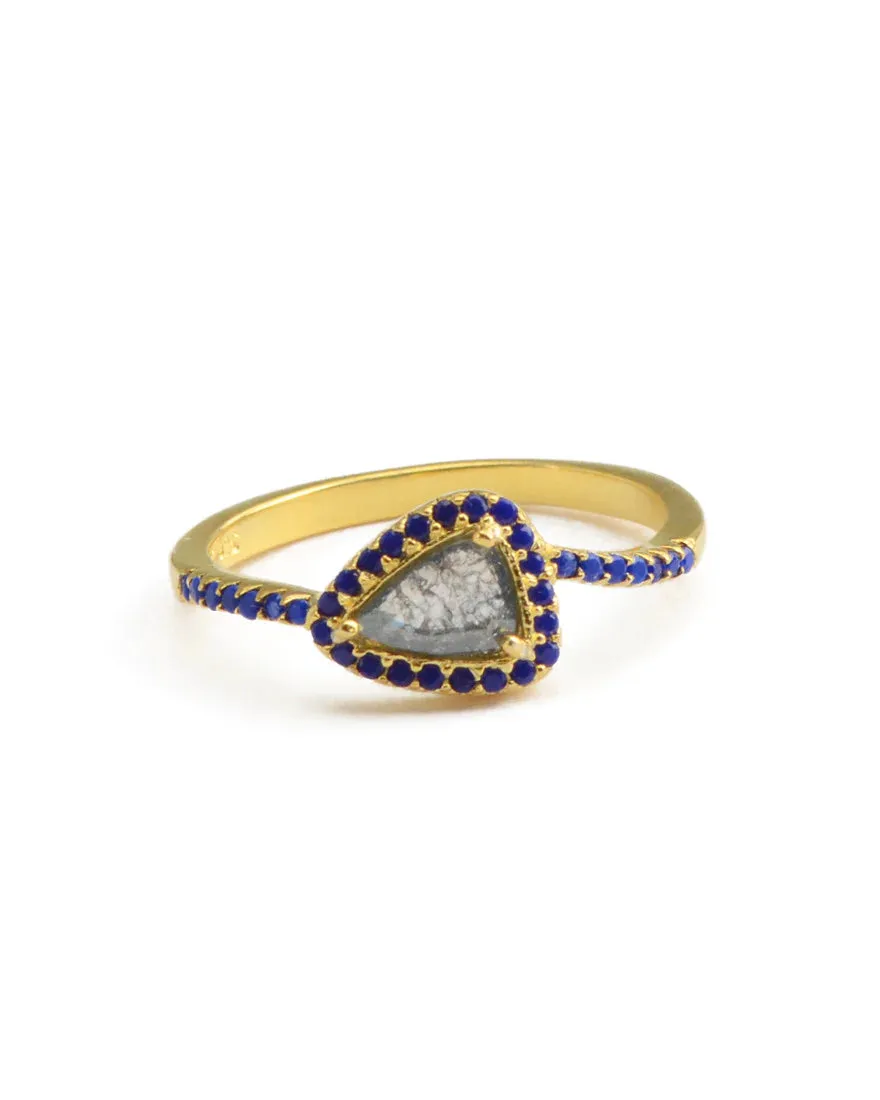 Beautiful Baby Girl Gold Plated Silver Ring