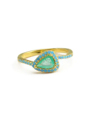 Beautiful Baby Girl Gold Plated Silver Ring