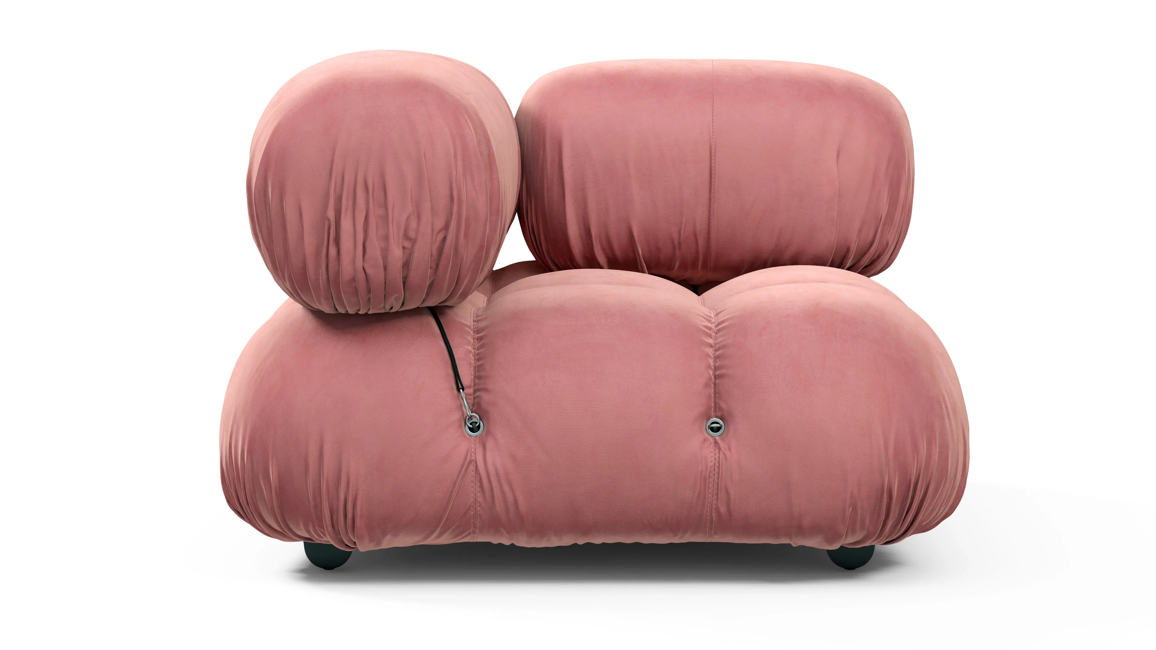 Bellini Module - Mario Bellini Module, Right Corner, Blush Pink Velvet