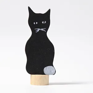 Black Cat Decorative Birthday Ring Figure