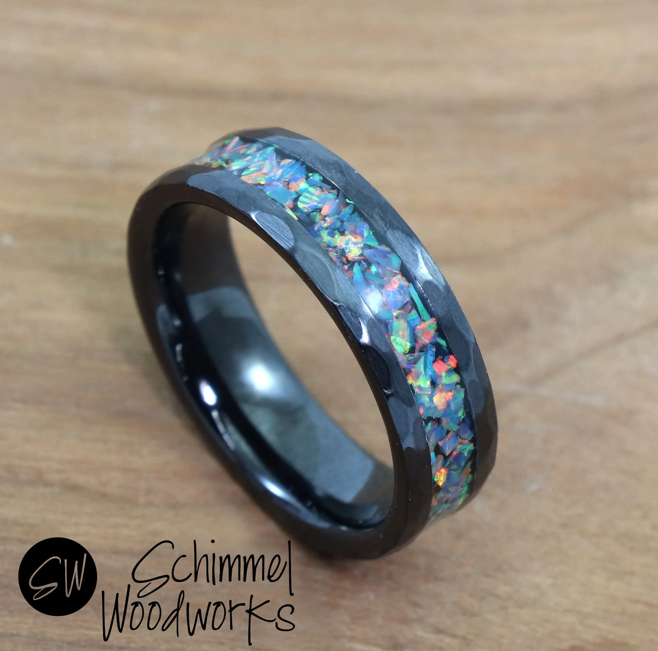 Black Opal Ring