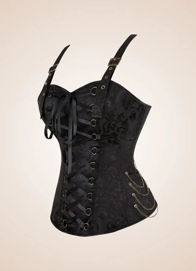 Black Pirate Steampunk Corset