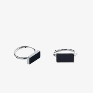 Black Square Earrings