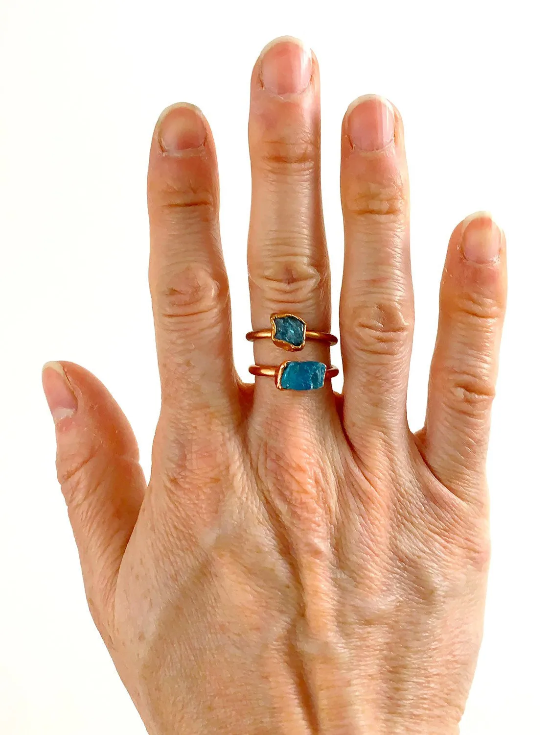 Blue Apatite Ring