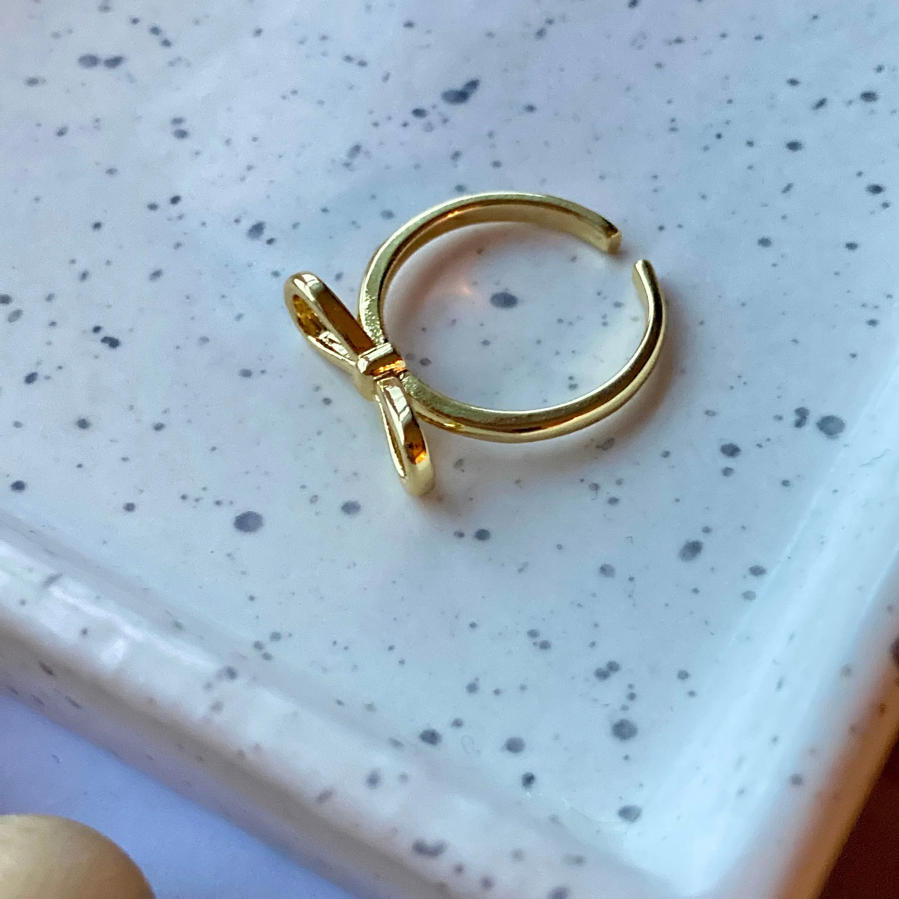 BOW RING | ADJUSTABLE | GOLD FILLED