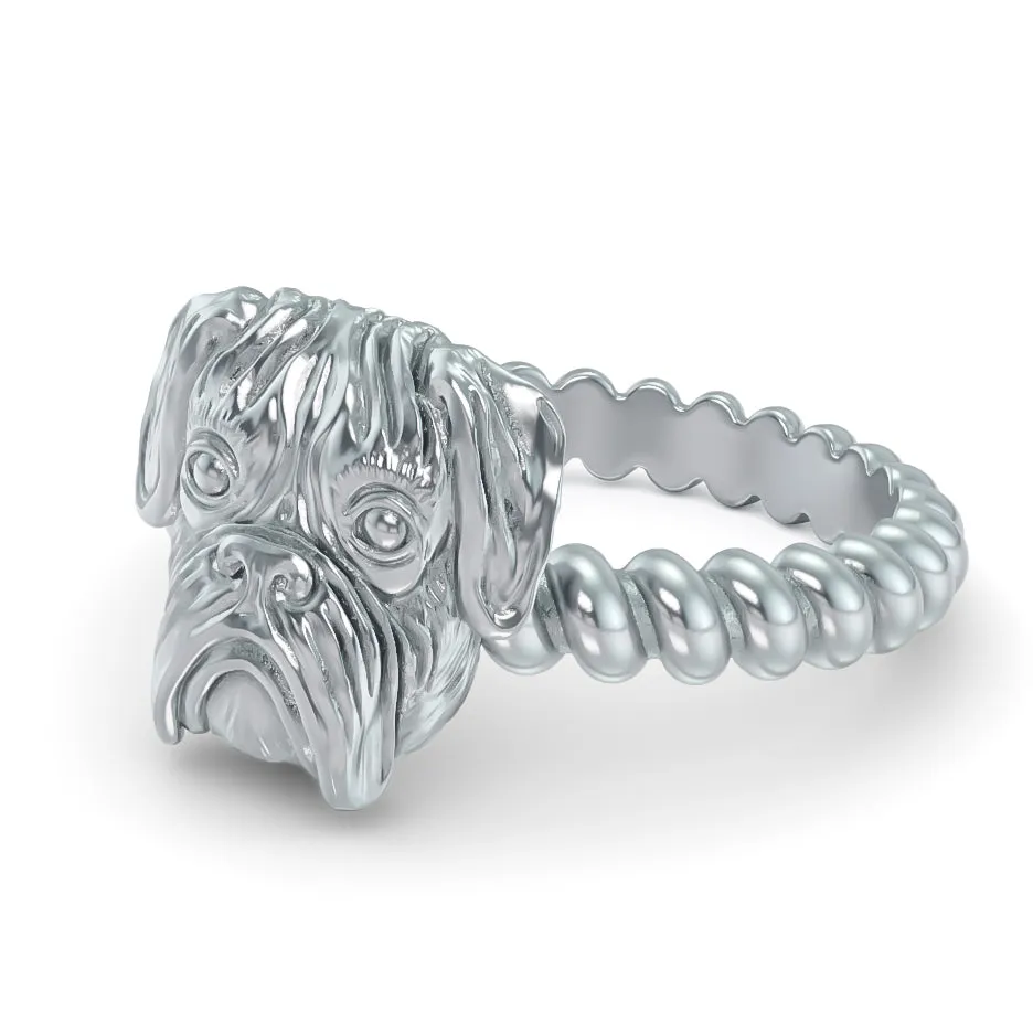 Boxer Breed Twisted Wire Rope Ring
