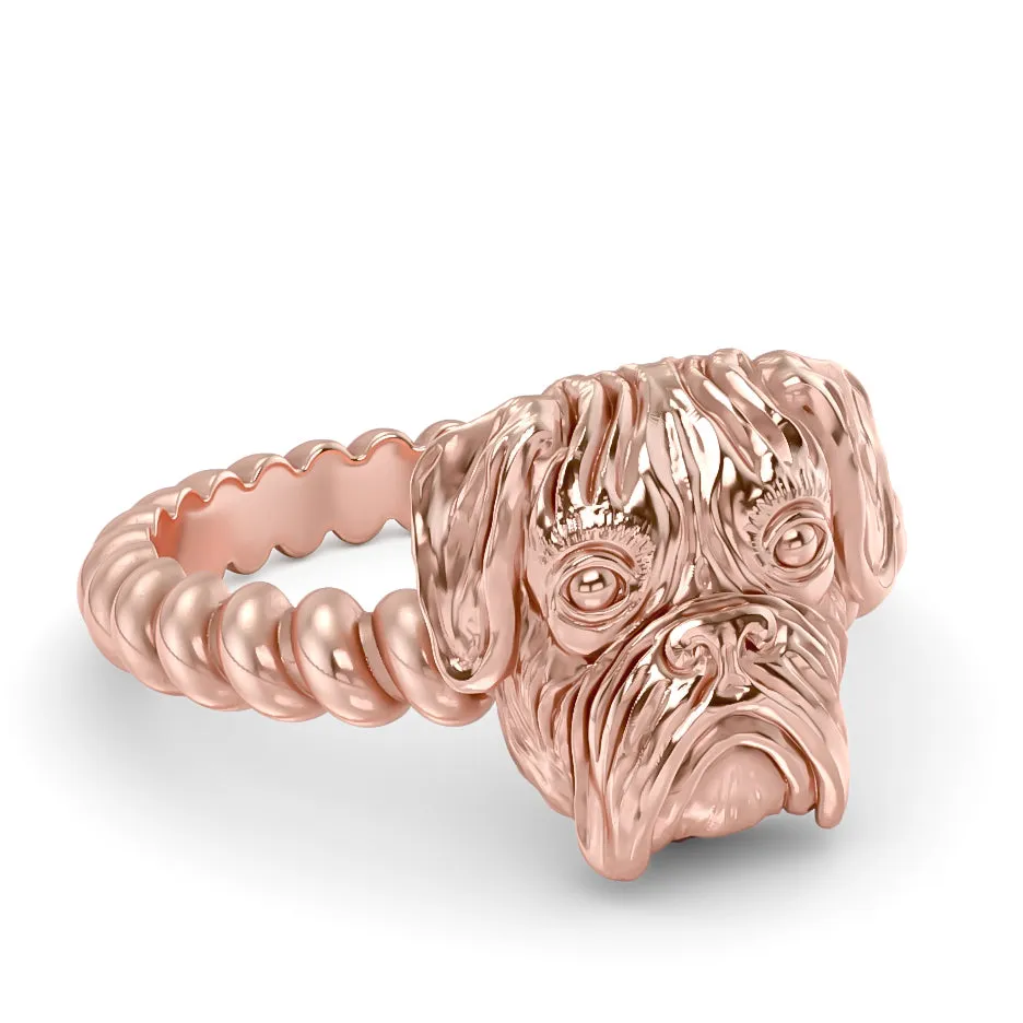 Boxer Breed Twisted Wire Rope Ring