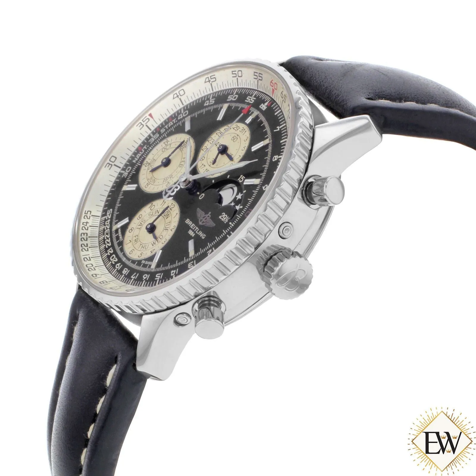 Breitling Navitimer 1461 A19022 Chronograph Perpetual Calendar Moon Watch LE 250