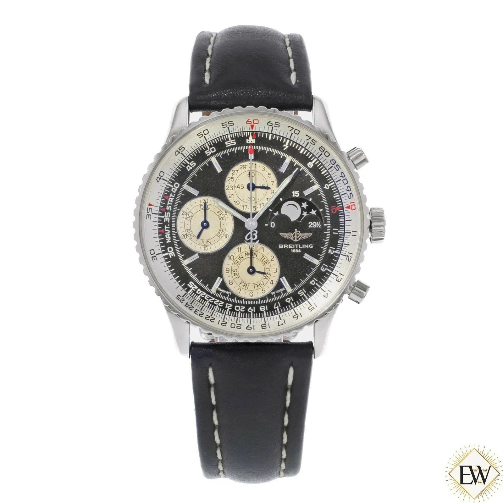 Breitling Navitimer 1461 A19022 Chronograph Perpetual Calendar Moon Watch LE 250
