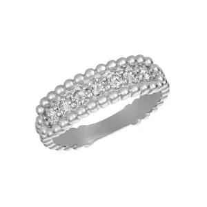 BUBBLE-ACCENT DIAMOND RING 14K GOLD (0.5 CTW)