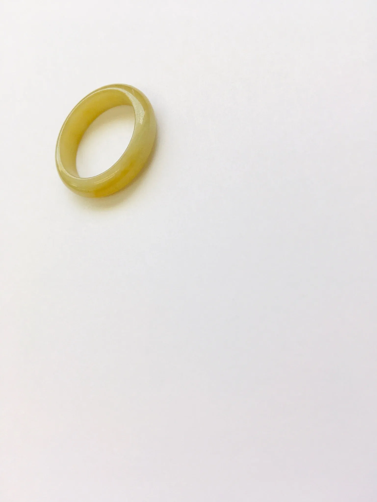 Burmese Honey Jadeite Grounding 5mm Comfort Fit Band