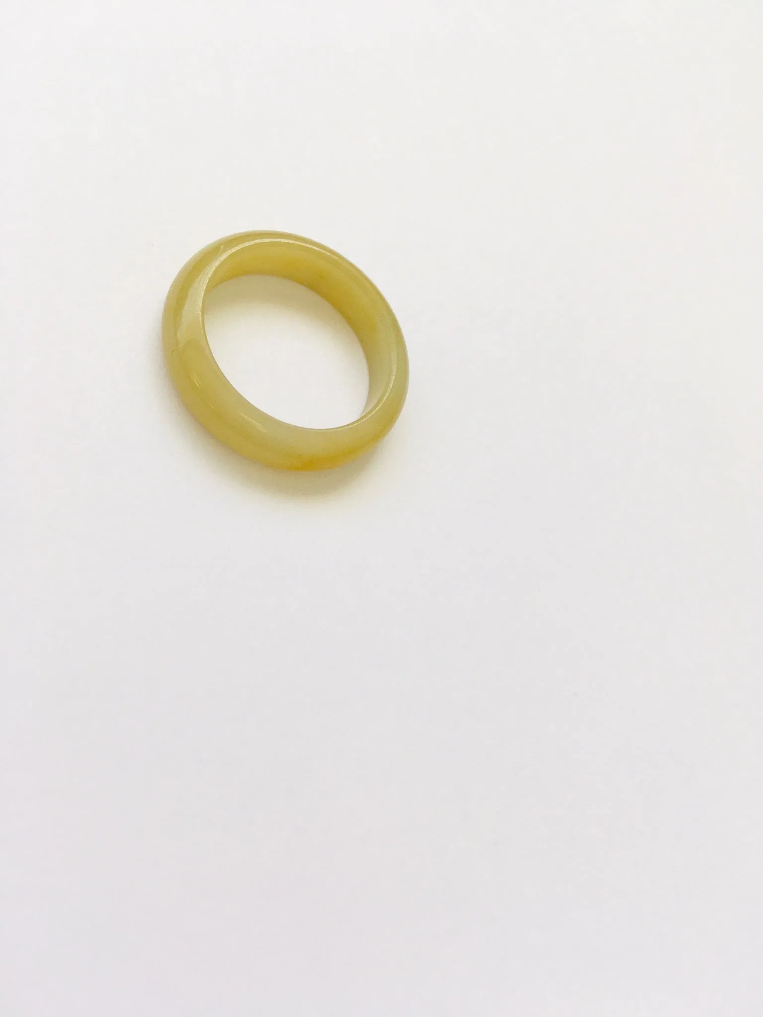 Burmese Honey Jadeite Grounding 5mm Comfort Fit Band