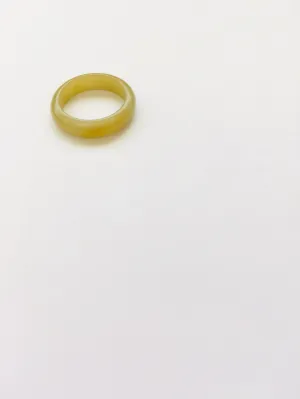Burmese Honey Jadeite Grounding 5mm Comfort Fit Band