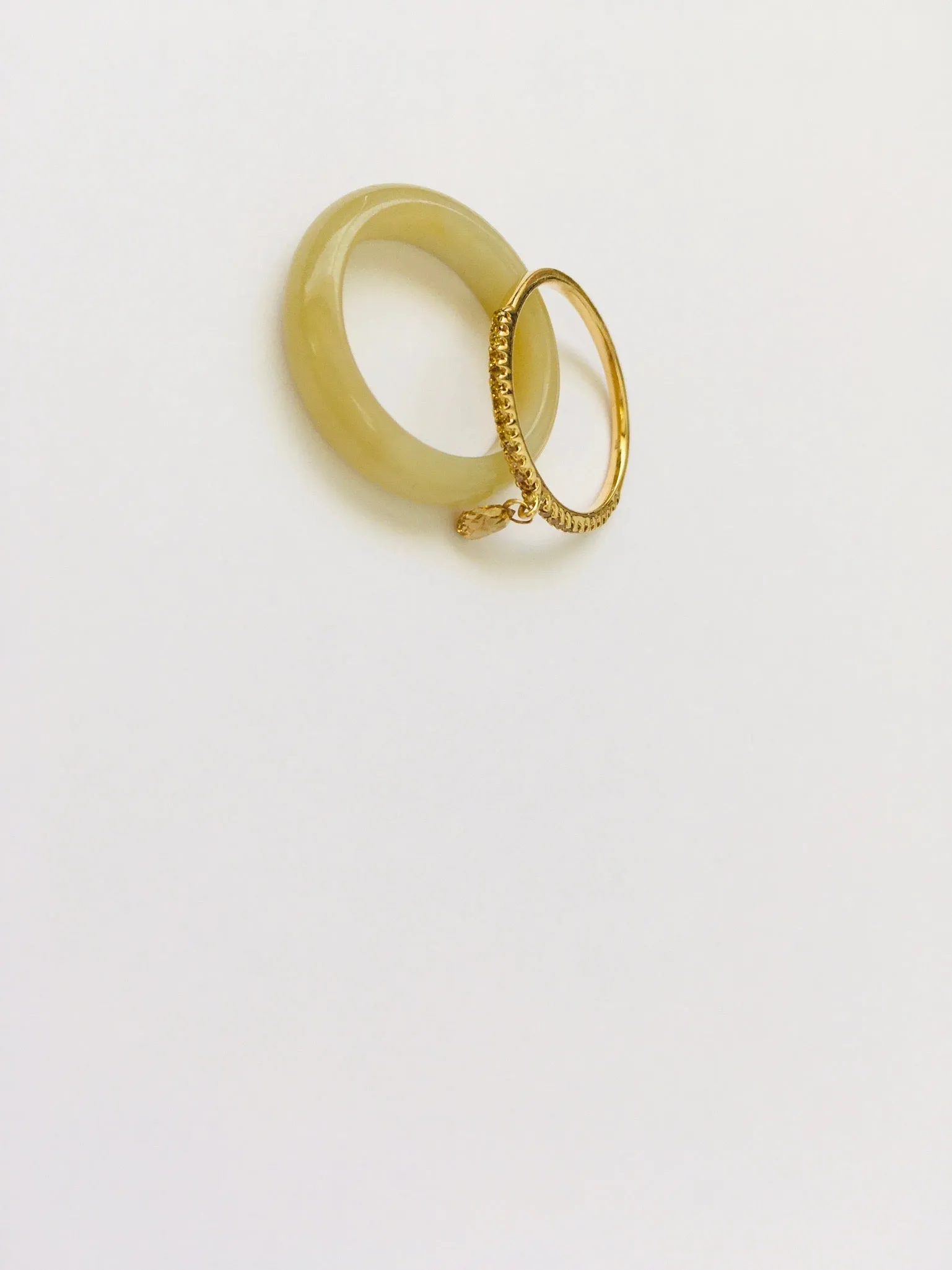 Burmese Honey Jadeite Grounding 5mm Comfort Fit Band