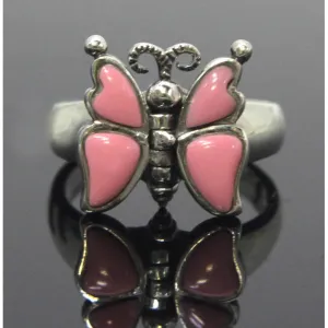 Butterfly Ring Sterling Silver Size 8.5