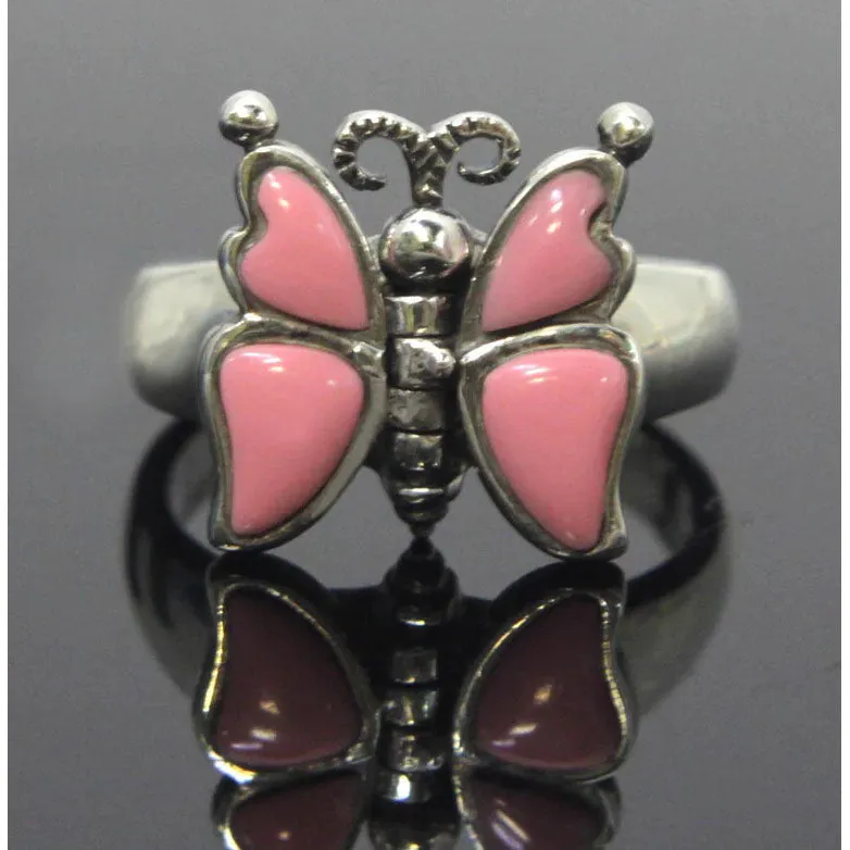 Butterfly Ring Sterling Silver Size 8.5