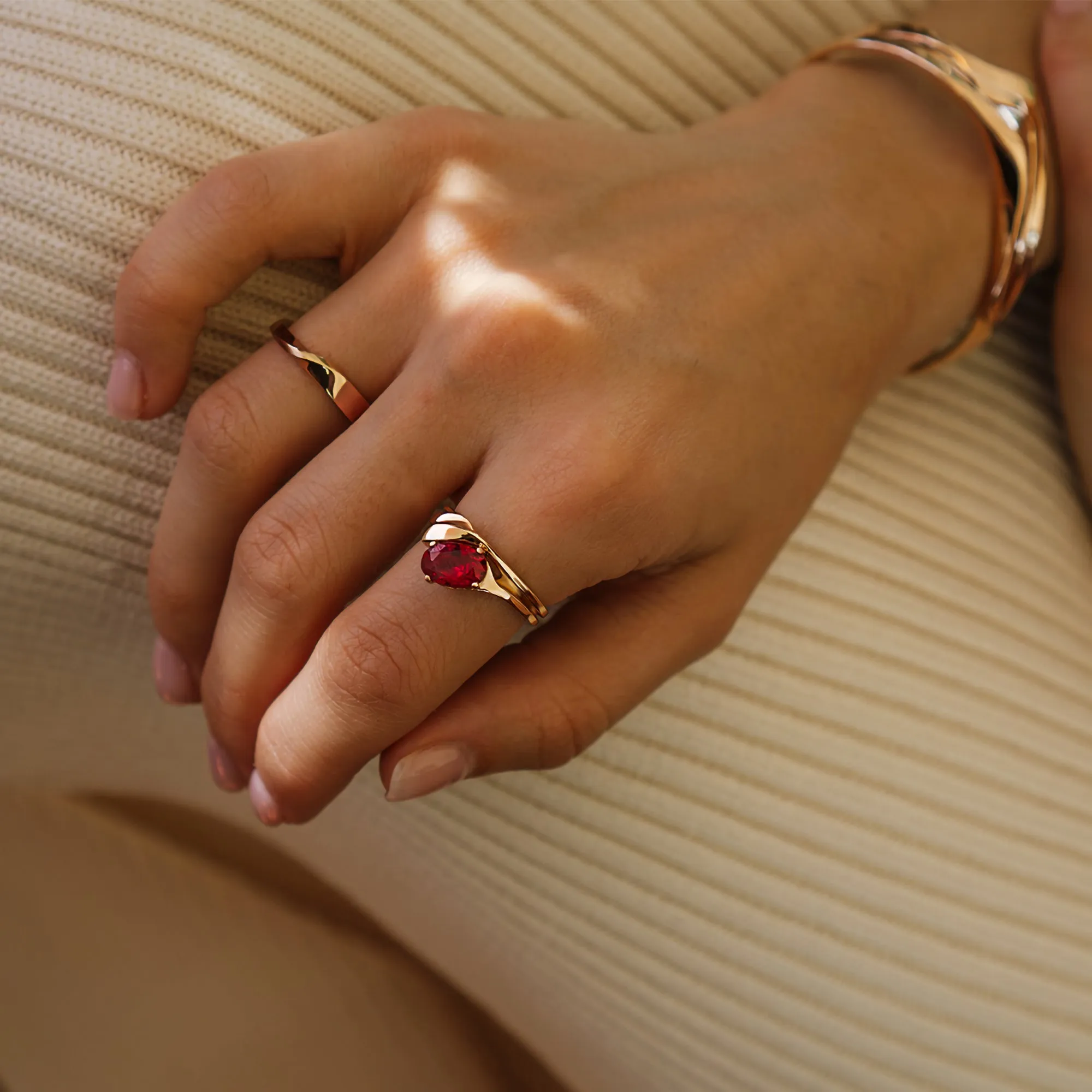 Calyx Gemstone Ring