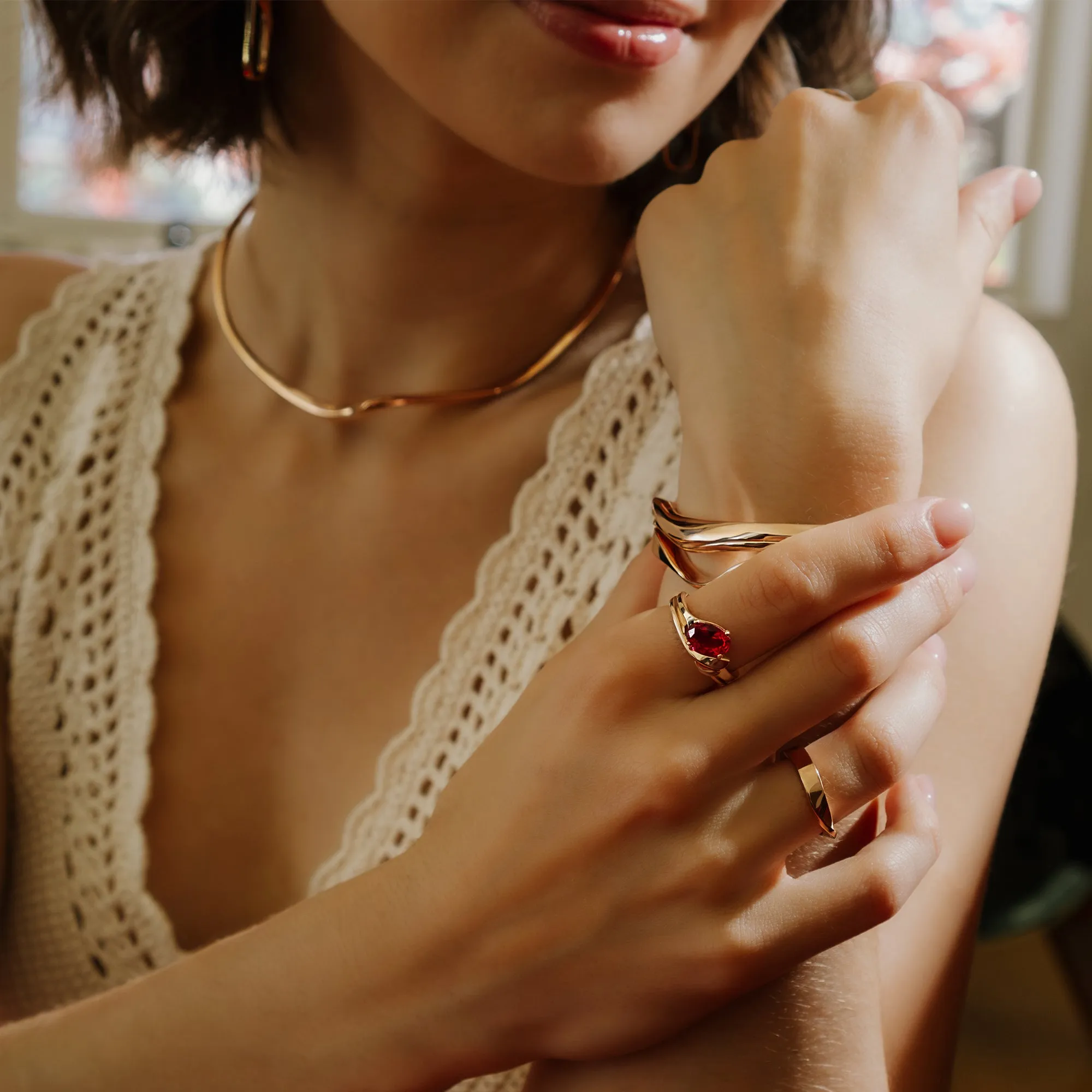 Calyx Gemstone Ring