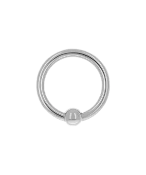 Captive Bead Ring with Bead - Niobium