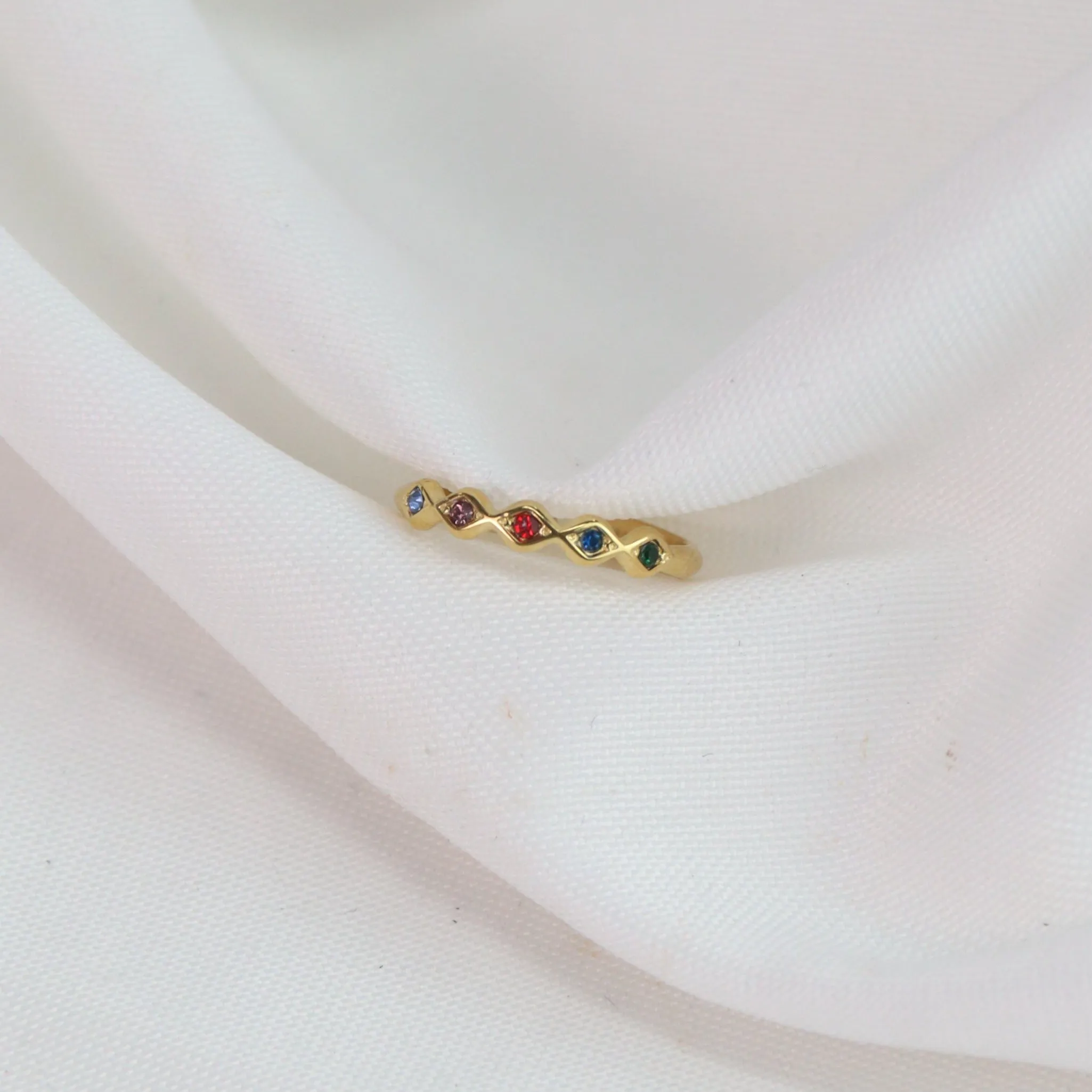 Cara | Gold Plated Adjustable Ring