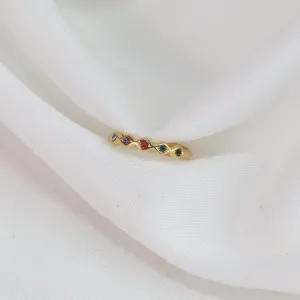 Cara | Gold Plated Adjustable Ring
