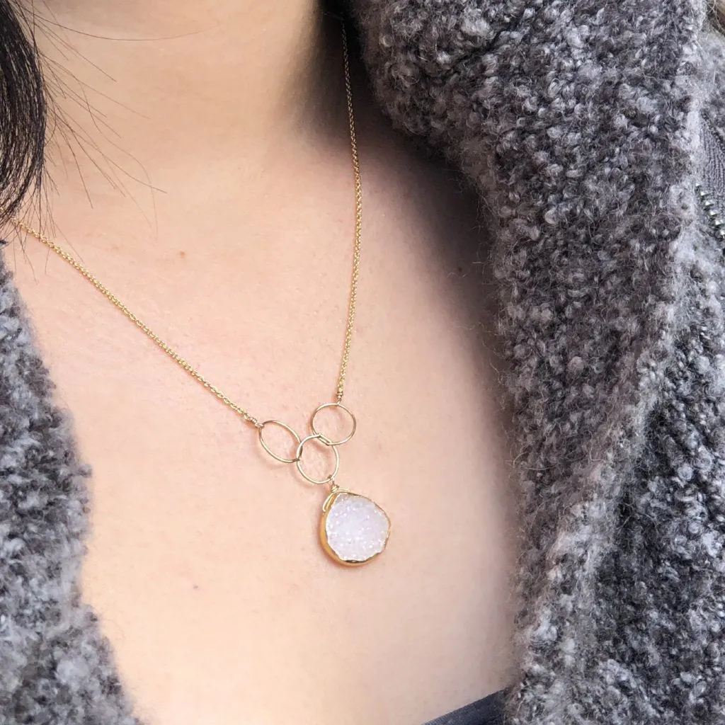 Cassiopeia Druzy Necklace