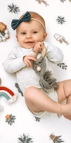 Celeste Macrame Teether   Bead- Grey