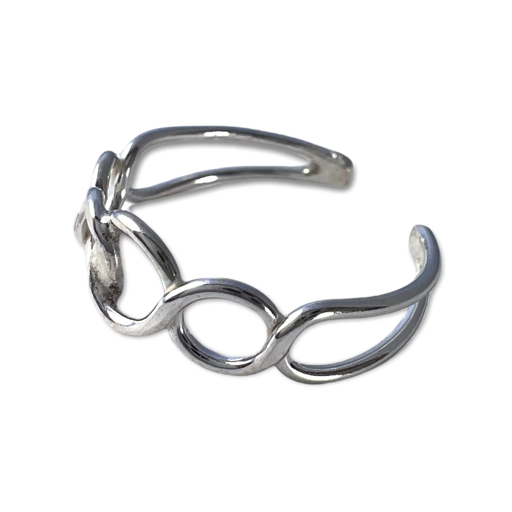 Chain Link Adjustable Midi Ring