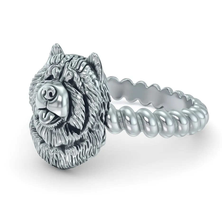Chow Chow Breed Twisted Wire Rope Ring