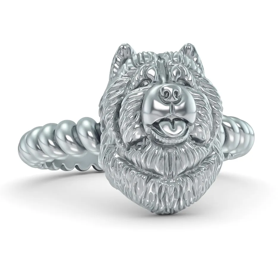Chow Chow Breed Twisted Wire Rope Ring