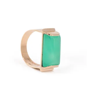 Chrysoprase 9.6 Carat 14k Handcrafted Gemstone Ring