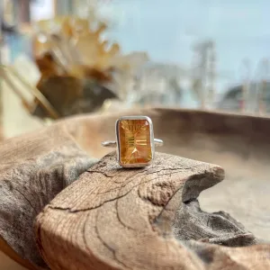 Citrine Ring in Silver