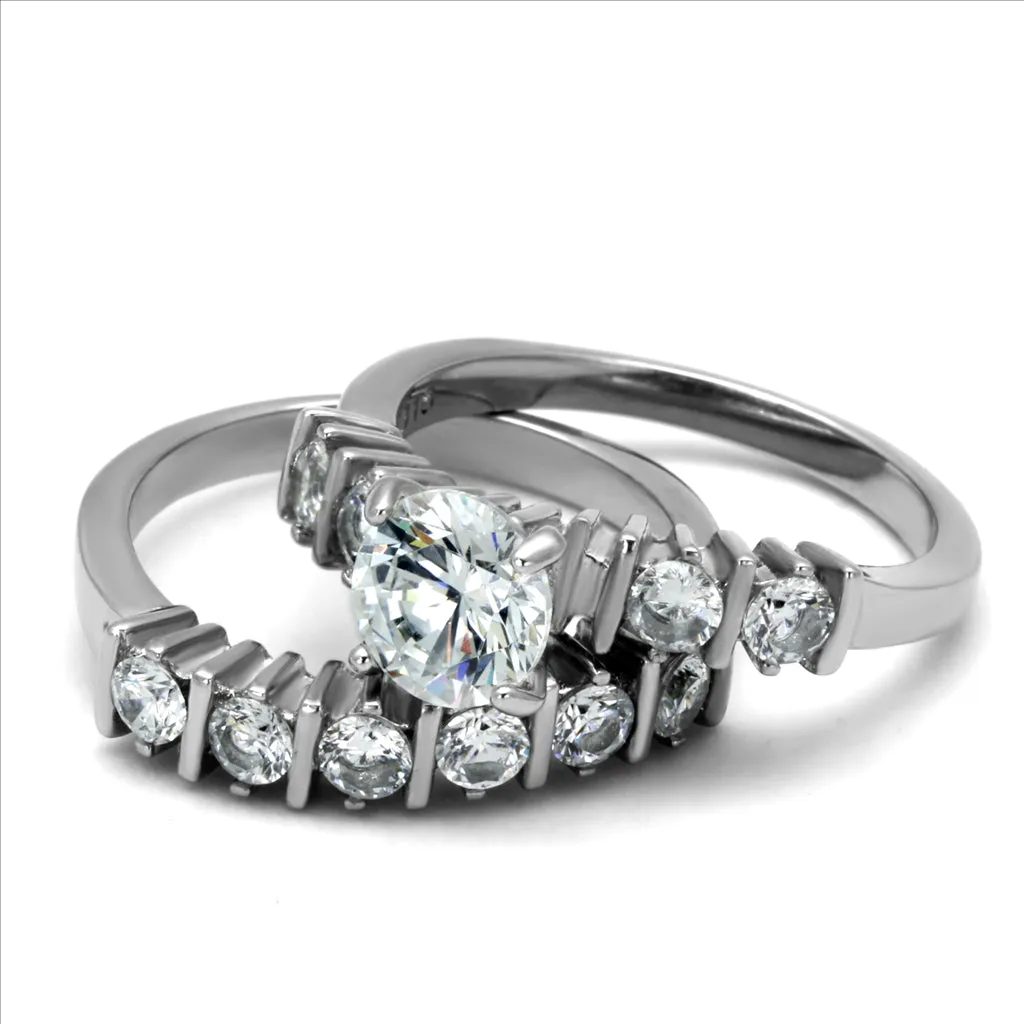 CJE2869 Wholesale Stainless Steel AAA Grade CZ Ring