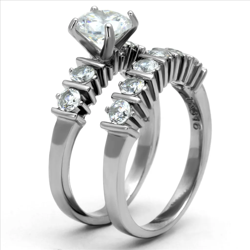 CJE2869 Wholesale Stainless Steel AAA Grade CZ Ring