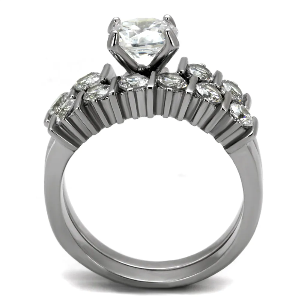 CJE2869 Wholesale Stainless Steel AAA Grade CZ Ring