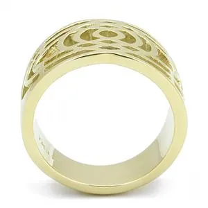 CJE3119 Wholesale Women's Stainless Steel IP Gold Fashion Ring