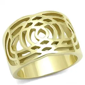 CJE3119 Wholesale Women's Stainless Steel IP Gold Fashion Ring