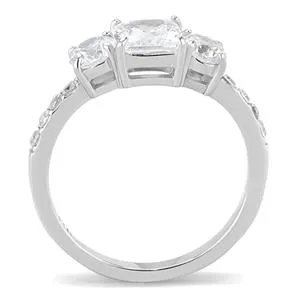 CJE3246 Wholesale Women's Stainless Steel AAA Grade CZ Ring
