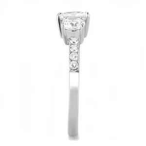 CJE3246 Wholesale Women's Stainless Steel AAA Grade CZ Ring