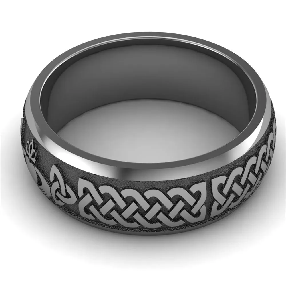 Claddagh Wedding Ring UCL1-TITAN8M - TITANIUM